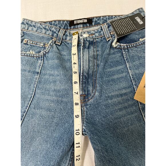 Reformation Seamed Jean in Celtic Size 26 NWT - Picture 7 of 9
